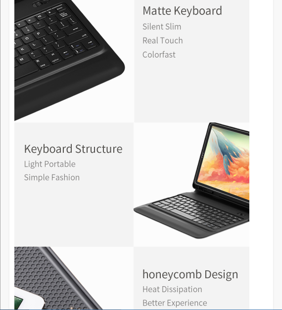 Features of the WIWU Smart Slim Bluetooth Keyboard Cover